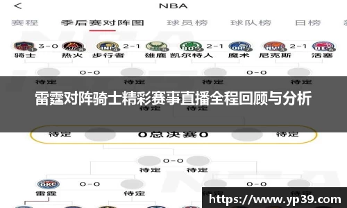 雷霆对阵骑士精彩赛事直播全程回顾与分析
